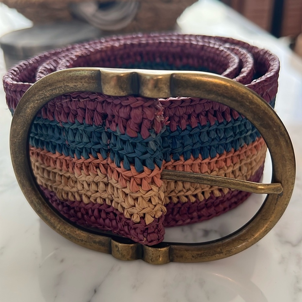 Sezane Fetiche Raffia Multicolored